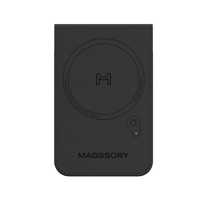 Картхолдер Magssory Geotag Magnetic Flip Wallet, Midnight на белом фоне Nice Case