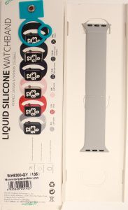 Ремешок Solo Loop Coteetci Liquid Silicone Watchband 135mm для Apple Watch 38mm/40mm (WH5300-GY135),