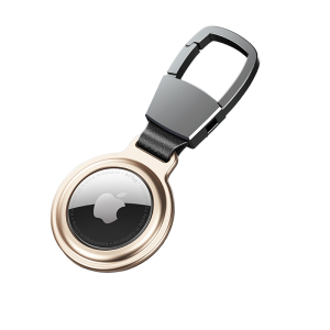 Чехол Metal Keychain Case для AirTag, Золотой