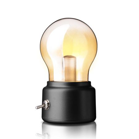 Декоративный ночник Bulb Lamp, Черный