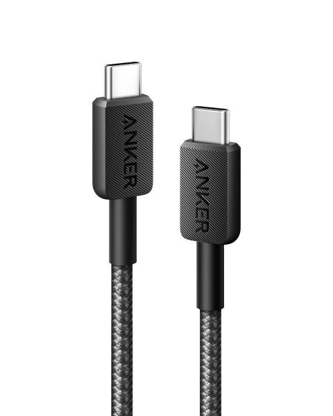 Кабель Anker 322 [USB-C - USB-C] 60W 90см, Черный