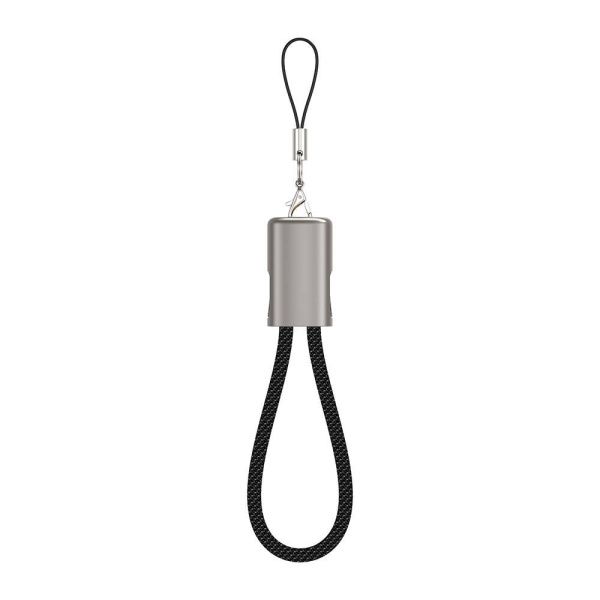 Кабель-брелок WiWU Concise [Type-C - Lightning] 30W 15см, Черный (Wi-C040)