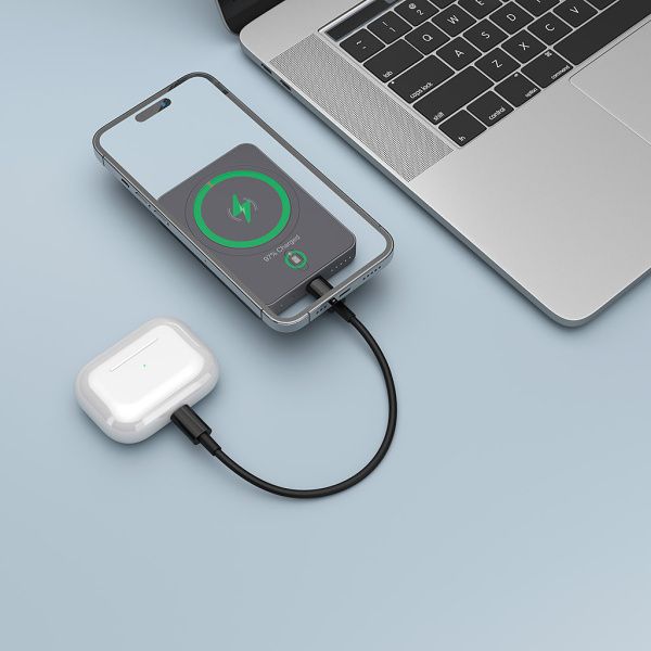 Внешний аккумулятор Deppa NRG Alum S с MagSafe 5000 mAh, Серый (33704)